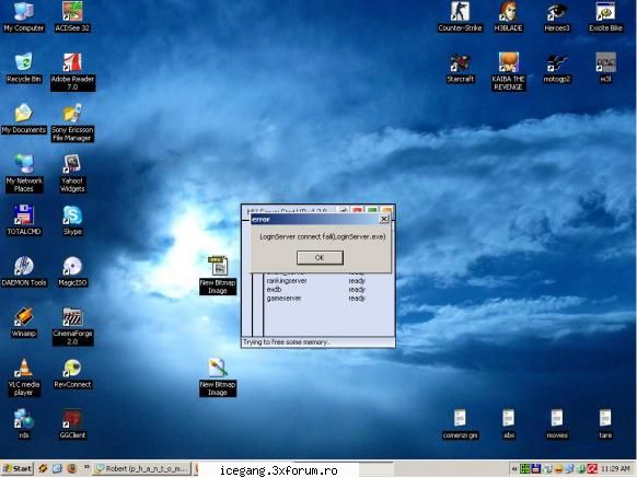 cum faci server muonline mult ice...just mai eroarea asta le: imi mai eroare update fail sau ceva